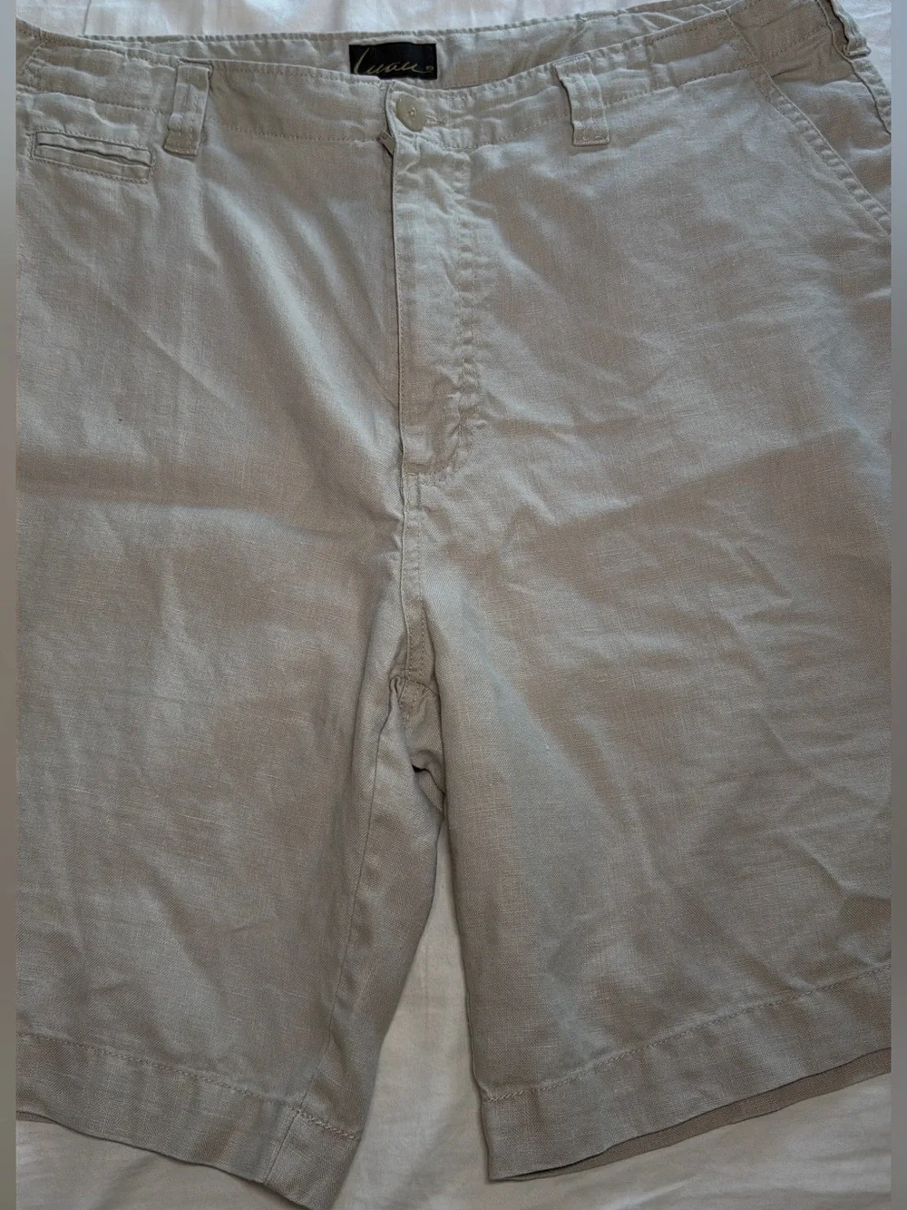 Luau Linen Men’s Tan Shorts